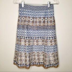 Sigrid Olsen Geo-Print Skirt